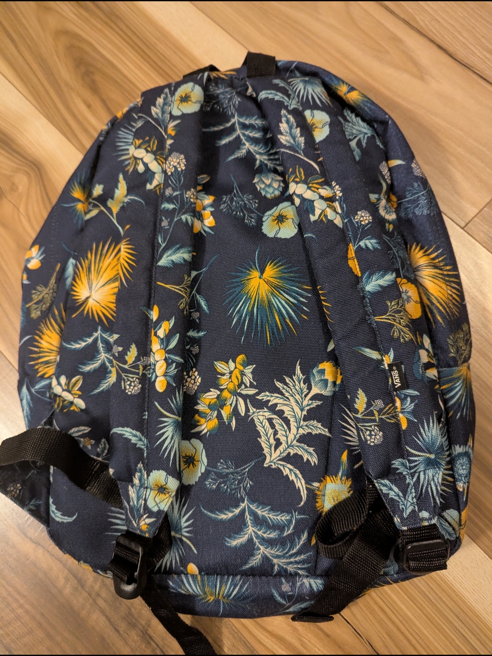 Vans OLD SKOOL III BACKPACK AZUL MULTI FLOWER. Off The Wall - Picture 2 of 4